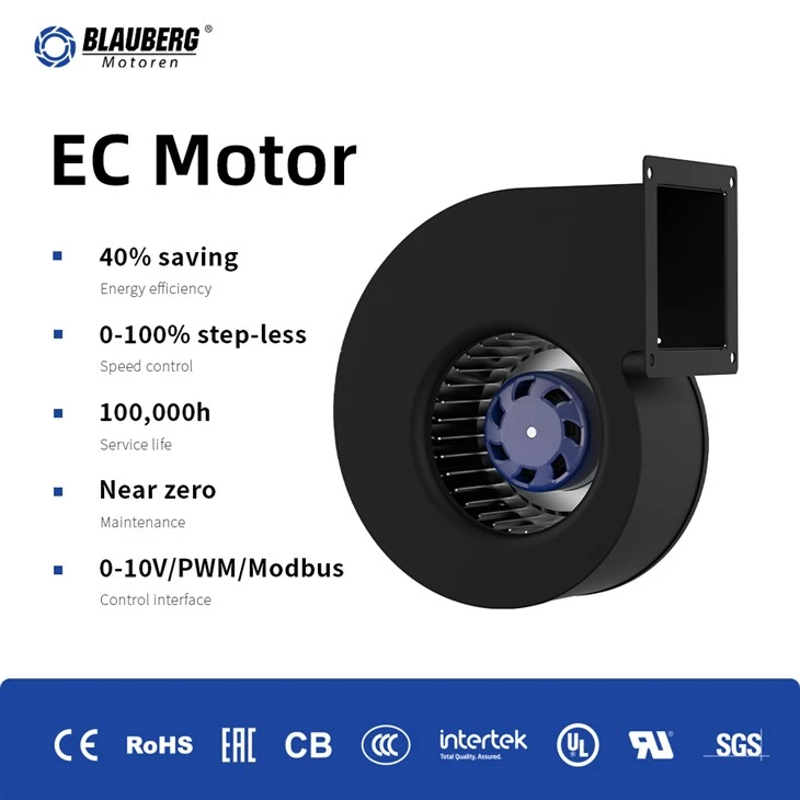 Blauberg SL-F160C-EC-00 160mm EC Single Inlet Centrifugal Blower factory