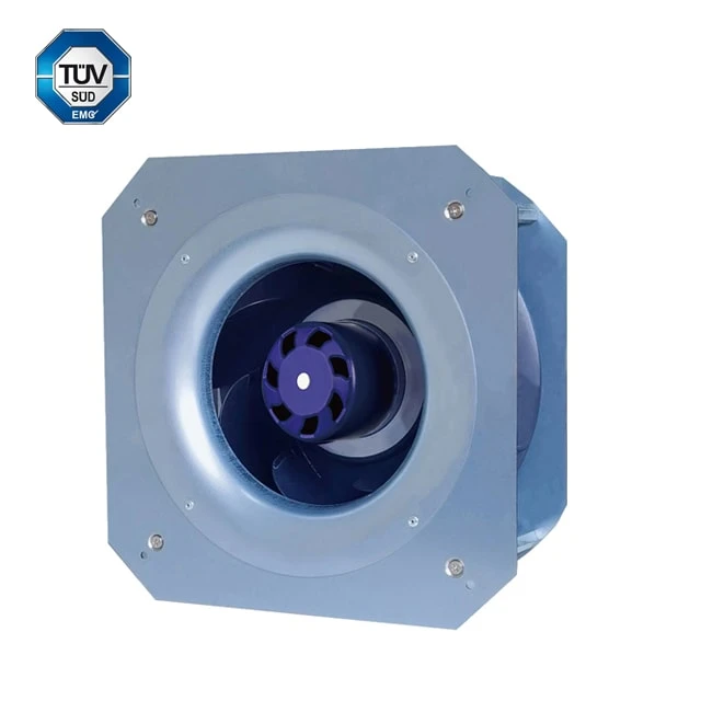 250mm DC 48V External Rotor Motor Ip55 Brushless Inline Cooling Fan For Purification